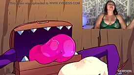 anime prostitute tries to make you cum with squirting creampie