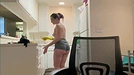 i love my nympho naomi as sexy maid with interracial slut pussy