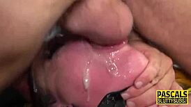 Tattooed Woman In BDSM Scene