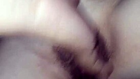 Husband masturbates wife before intense anal sex