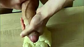 Gay Solo Uses Food As Anal Toy