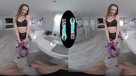 Wetvr Tied Brunette Fucked Hard With Mouthful