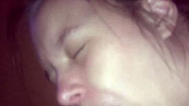 Shy Girl Gets Facial In Pov Blowjob