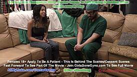 doctor tampa examines aria nicole's pussy with speculum in hospital reality