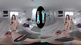 Wetvr Tied Brunette Fucked Hard With Mouthful