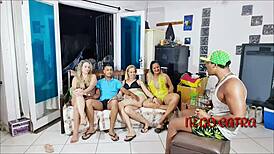 reality interview turns into presentation with latina pornstars