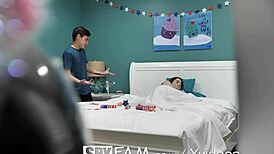 Hey, these spoiled brunette step sisters are fucking their step bro's dick in this hardcore compilation with facials and big tits 😈💦