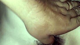 Husband masturbates wife before intense anal sex