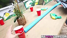 aria banks shakes in orgasms as peter green fucks her doggystyle outdoors