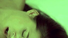 Croatian teen's tight pussy roughly split by large dick and filled with cum