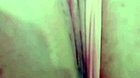 Close-up pussy massage masturbation