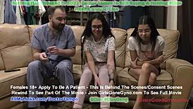 doctor tampa examines aria nicole's pussy with speculum in hospital reality