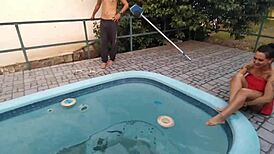 Skinny-Dipping Party at the Pool with Joy Cardozo and Friends