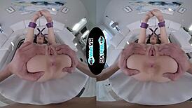 Wetvr Tied Brunette Fucked Hard With Mouthful