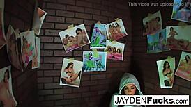 i'm jayden jaymes, playing with my big boobs and pussy solo