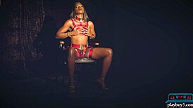 Hot Ebony Milf Babe Ana Foxxx Solo Striptease Video