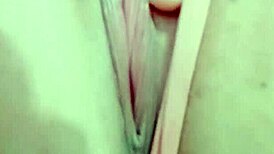 Close-up pussy massage masturbation