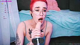 Cute Tomboy Getting Fucked In Mouth By Fuckmachine
