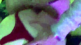 this little blonde is taking on a big cock in a hardcore doggystyle session, showing off her big tits and mature side