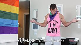 wanna see manroyale gay pride fuck?