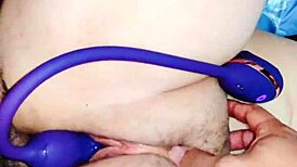 Is that young latina milf secretary taking anal from her boss with a toy?