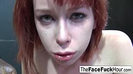 redhead babe, wanna get your face fucked hard?