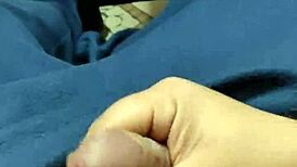 Intense masturbation leads to explosive cumshot