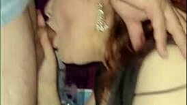 Rae Lynn sucks cocks in wild gang bang