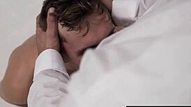 Horny dude tricks step into steamy gay action