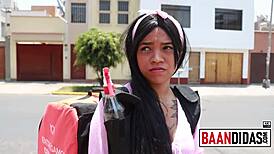 Specific Delivery Girl Venusslynn Paid with Cock in Tight Pussy