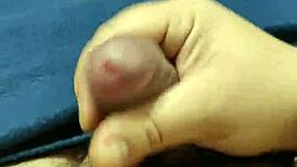 Intense masturbation leads to explosive cumshot