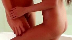 Interracial asian lesbian fucking with toys