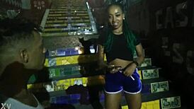 Teddy teases with big cock oral.