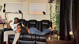 movie nite with stepsister she grabd my dik and made me cum on tits