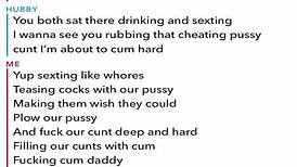 sexting and cuckolding husband on snap chat