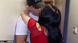 Lucia gets her ass filled with cum by her cousin's thick cock 😈