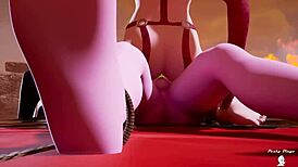 Intense Furry Animation Ignites Wild Cartoon Action