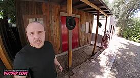 VR Experience with Beautiful April Olsen in Westworld Parody