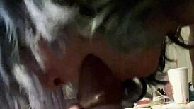 milf deepthroats hung stud cock to oral creampie