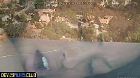 The black stepteen blows cock and balls in missionary and bent over positions