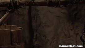 Mistress commands slave under her