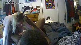 Jylynn gives an interracial blowjob in this different view