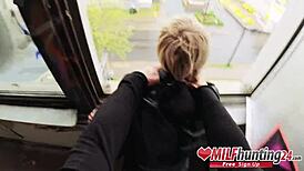 Milf hunter explodes on Vicky's face after intense ride