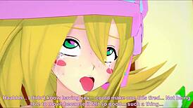 Dark Mage Sucks Cock And Gets Cumshot In Temple.