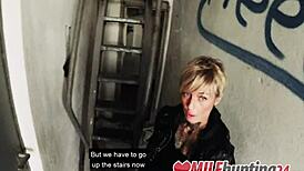 Milf hunter explodes on Vicky's face after intense ride