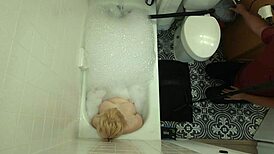 annie archer hangs a bag in the shower and leaves it there for a while