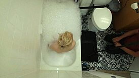 annie archer hangs a bag in the shower and leaves it there for a while