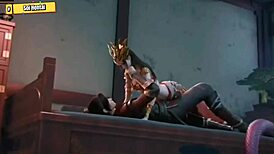 hentai 3d medusa queen gets black dick blowjob and creampie