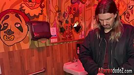 Teasing Emo Twink Strokes Punk Balloon in Solo Fetish Play