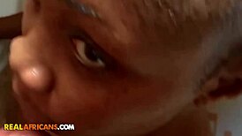 busty african girl sucks long congolese dick in pov deepthroat